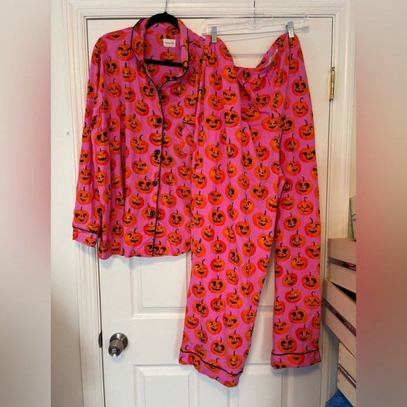 Bedhead PJs Pumpkin Print Stretch Pajama Set Size 3X Halloween Sleepwear - Picture 6 of 9
